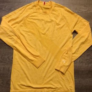 TRACKSMITH MENS BRIGHTON BASE LAYER YELLOW MEDIUM M NEW